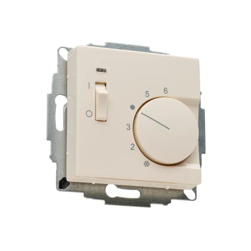 Raumthermostat mit Schalter Ein/Aus für Merten System M cremeweiß Neuheit