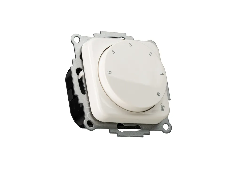 Markenware Halmburger Raumthermostat TRE-76 mit Abdeckung für BJ Reflex SI 230V Triac - stromlos geschlossen (NC) alpinweiß glanz