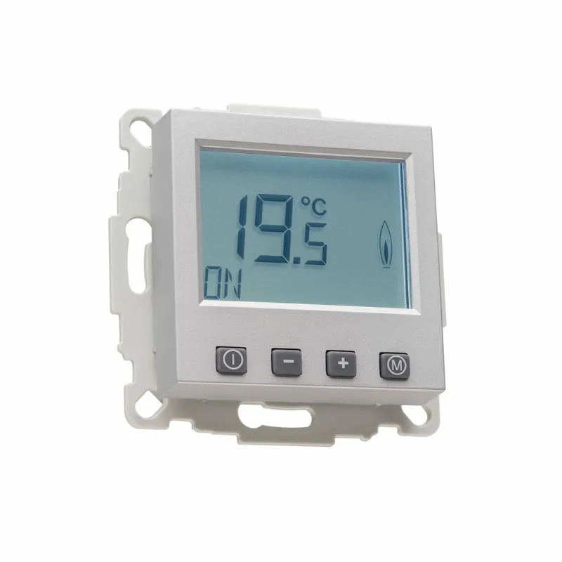 Beliebt Raumthermostat digital für Jung Serie A Rahmen alu