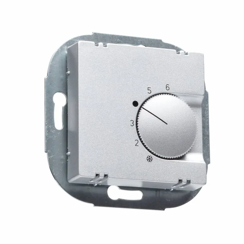 Direkt Vom Hersteller Raumthermostat FTR 101.000 aluminium glanz für Jung Serie A Rahmen