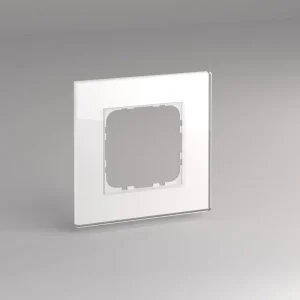 Must-Have Glasrahmen für 55er Steckdosen und Schalter 1-fach weiß