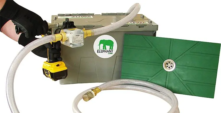 Top-Preis Absaugsystem ELEPHANT mit Flachsaugmatte und Impeller- pumpe UNISTAR 2001-B