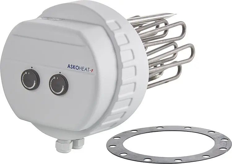 Flanschheizkörper bis 8,0 KW 3x400 V AC, Drm 240 mm Einbaulänge 260 mm Preisreduziert