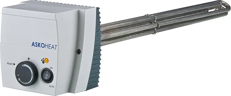 Zertifiziert Einschraubheizkörper mit Schalter 7,5 KW11/2 230V AC/3x400 V AC Länge 700mm