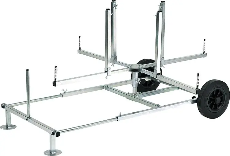Sonderangebot Verlegehaspel 4-Arm, fahrbar, für Rohrmaße Max H=650xd/i680-a 1300mm,max 100Kg Belastung