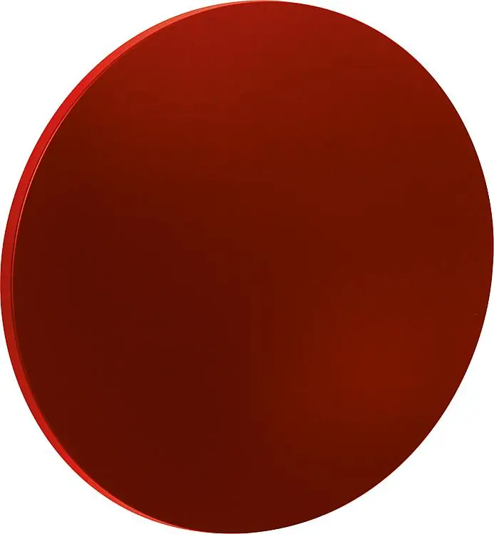 Knallerangebot Infrarot-Heizung 500 Watt Stahl pulverbeschichtet, rot rund, für Wandmontage