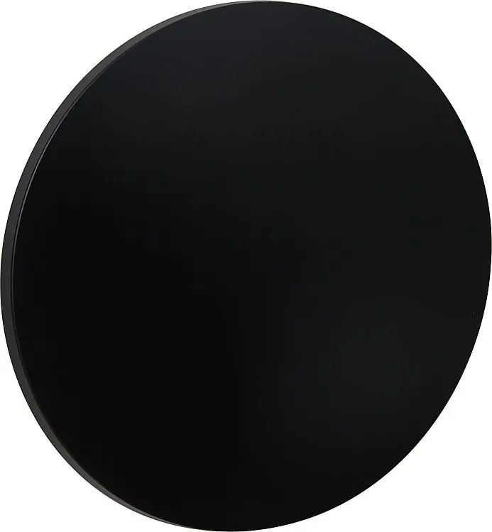 Infrarot-Heizung 500 Watt Stahl pulverbeschichtet, schwarz rund, für Wandmontage Top-Seller