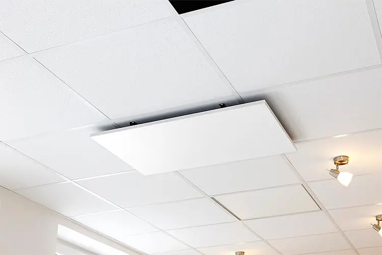 Infrarot-Heizung 600 Watt Stahl emailliert weiß für Deckenmontage Mega-Angebot