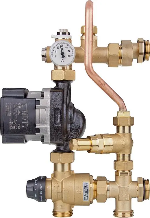 Fußbodenregeleinheit Easyflow Thermo, 20-45 C Grundfos UPM3 Hybrid 15-70 Geprüft