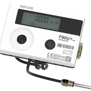 Neuheit Kompakt-Ultraschallwärmezähler F90U3 DN20 (1) AG, Einbaulänge 130mm Durchfluss 3,5m³/h