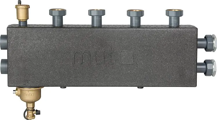 Kombiverteiler DN 25, 3+1 HK mit Magnetschlammabscheider und Entlüfter Neu