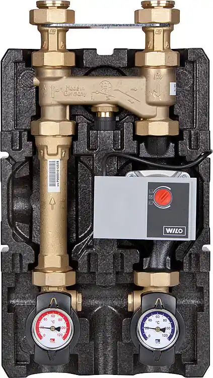 Festbrennstoffladeset K36 Heat Bloc, DN25(1), 60 C mit Bypass, Wilo Yonos Para RS 25/6 Kracherpreis
