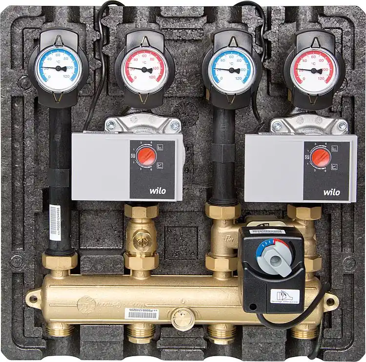 Billig Modulares Verteilsystem Thermax DN20, 2xWilo Yonos Para RS15/6- RKA, 323621WY6