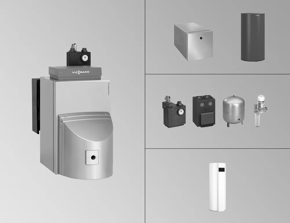 Viessmann Paket Vitorondens 200-T 20,2 kW, m. Mischer + VC 100-V CVAA, 160L Vitograph. Z029772 Preisreduziert