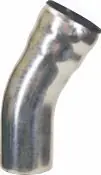Markenware Buderus Bogen mit Muffe 87°, DN 40, verzinkt 80129050
