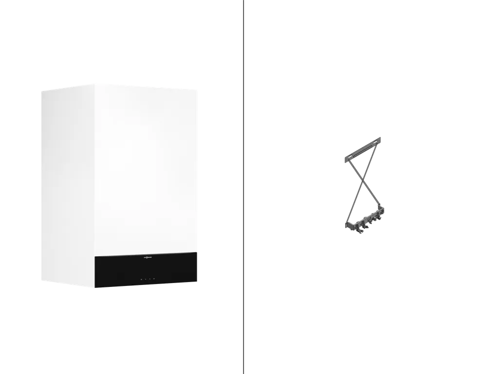 Viessmann Paket Vitodens 222-W B2LH 19 kW 7″ mit Montagehilfe Kompakt Aufputz Z029933 Finale Aktion