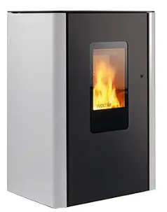 Viessmann Wodtke Pelletofen Jack water+ 8 kW, Glas-Dekor white 7327835 Top-Preis