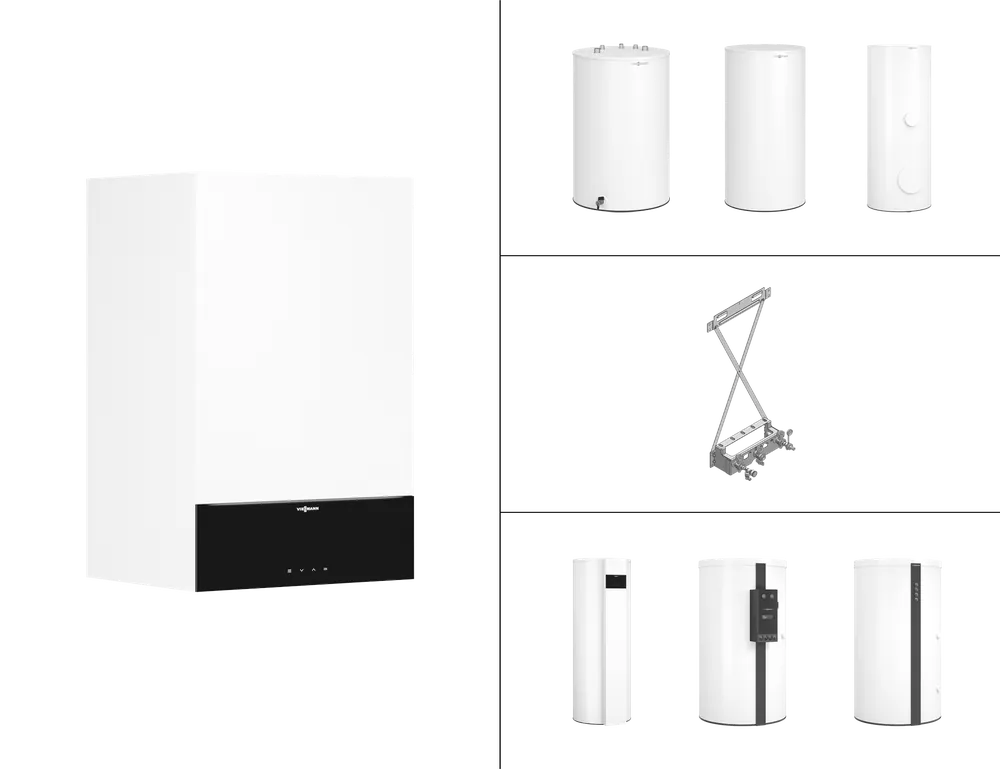 Viessmann Paket Vitodens 200-W B2HH 11kW Gas-Brennwert, 3.5″, Vitocal 262-A R290 Z029843 Beliebt
