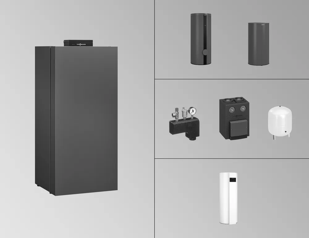 Sofort Bestellen Viessmann Paket Vitocrossal 300 Typ CU3A, 19kW, mit Mischer mit Umwälzpumpe Zubehör Z029916