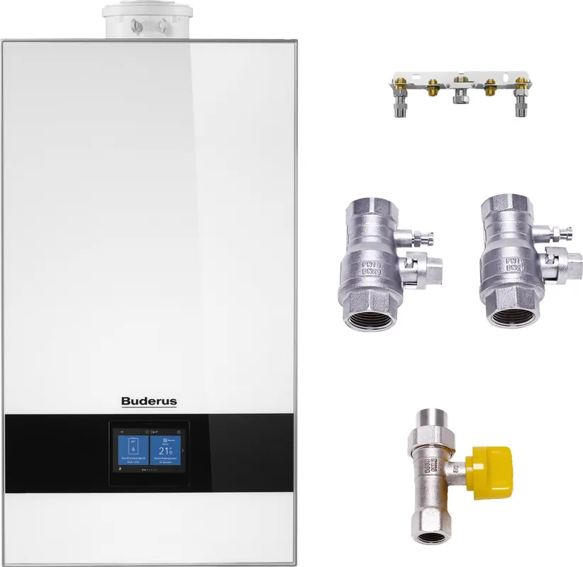 Schnäppchen Buderus Gas-Brennwerttherme Logamax plus GB182i.2-15 W H, weiß 7739622503