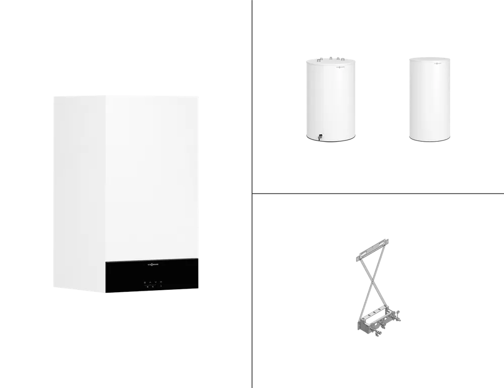 Sale Viessmann Paket Vitodens 100-W Gastherme B1HG, 19 kW + 120L Vitocell 100-W CUGB Z030524