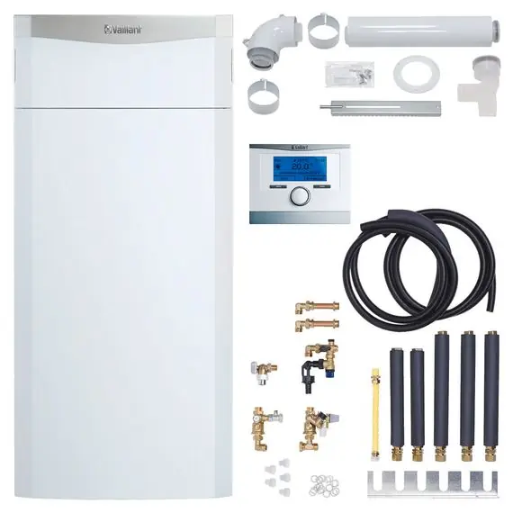 Vaillant Paket 1.402/5 ecoCOMPACT VSC 206/4-5 90 Liter, VRC 700, Abgas flex E/H 0010029730 Neu
