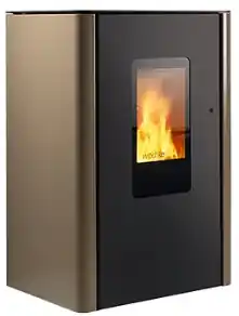 Letzte Chance Viessmann Wodtke Pelletofen Jack water+ 10 kW, Glas-Dekor sahara 7327839