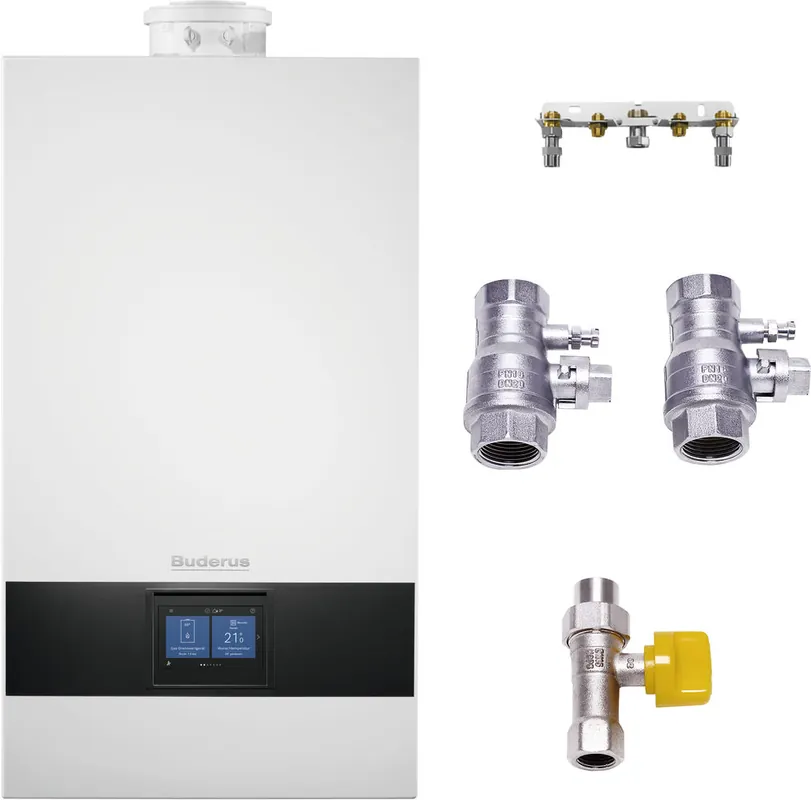 Solange Der Vorrat Reicht Buderus Gas-Brennwerttherme Logamax plus GB172i.2-15 W H, weiß 7739622500