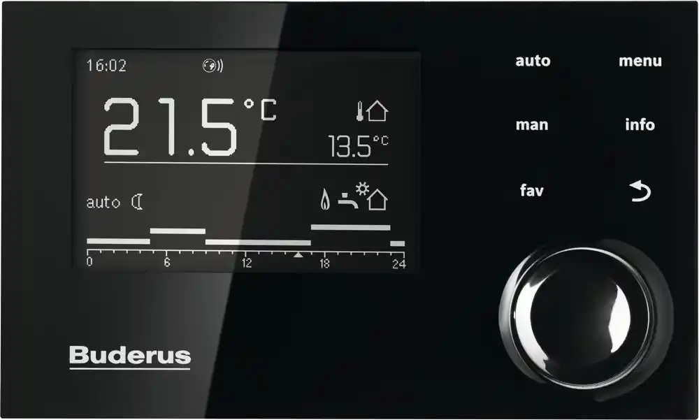 Direkt Vom Hersteller Buderus System-Bedieneinheit Logamatic RC310, mit Außenfühler, schwarz 7738114097