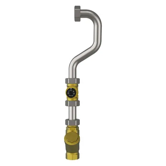 Markenprodukt Vaillant Rücklauftemperaturbegrenzer für Wohnungsstation R, 37/65 °C, G 3/4″ AG 8000014396