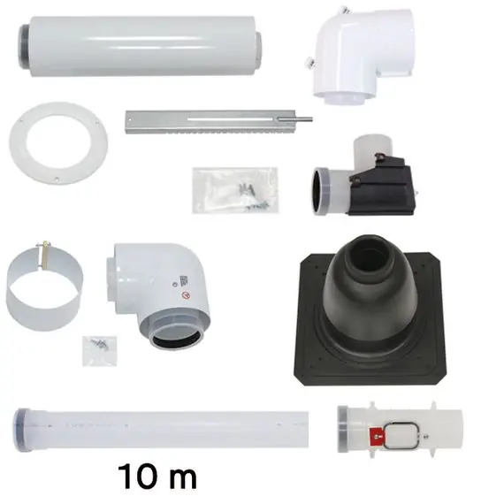 Vaillant Paket 1.51 Luft-/Abgasführung im Schacht starr, Anschluss-Set 80/125 PP 0010040555 Top-Angebot