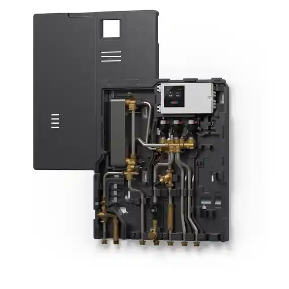 Neue Kollektion Wolf CAT-2-HT-HP 63 Wohnungsstation, 15 kW, WW 59,65 kW / 21,5 l/min, ohne Dämmhaube 8617047