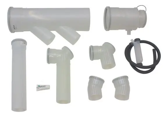 Sonderaktion Vaillant Basis-Anschluss-Set S.3 für 2 Geräte, 2er Kaskade Rücken/Rücken Ø160 PP 0020106414