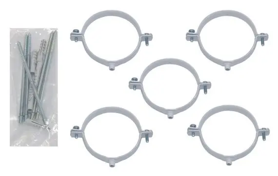 Echt Vaillant Rohrschellen (5 Stck) Länge 200 mm, Ø 100 mm 303921
