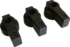 Sonderangebot Buderus Hebelgriffe für Kugelhähne, 3er-Set aus Kunststoff 7735600592