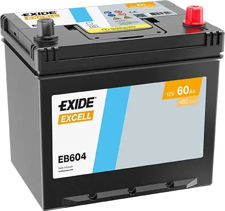 Exide EB604 Excell 12V 60Ah 480A Autobatterie Echt