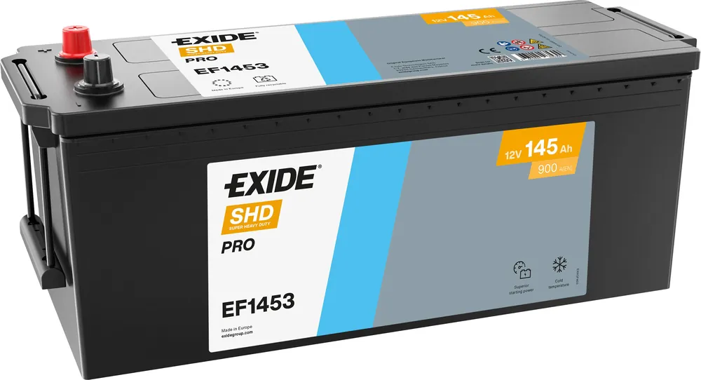 Rabatt Exide EF1453 Power Pro 12V 145Ah 900A LKW Batterie