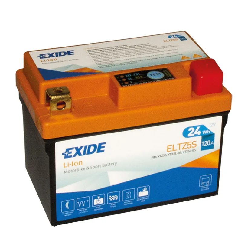 Exide ELTZ5S Li-Ion Lithium Motorradbatterie 12V 2Ah 120A Echt