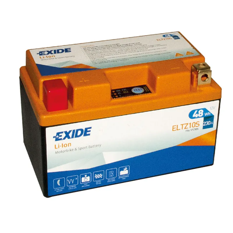 Exide ELTZ10S Li-Ion Lithium Motorradbatterie 12V 4Ah 230A Markenprodukt