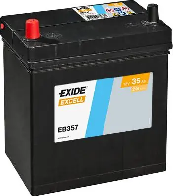 Geprüft Exide EB357 Excell 12V 35Ah 240A Autobatterie