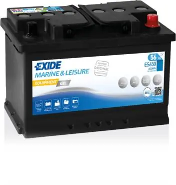 Markenware Exide ES650 Equipment Gel 12V 56Ah G60 Versorgungsbatterie