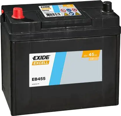 Solange Der Vorrat Reicht Exide EB455 Excell 12V 45Ah 300A Autobatterie