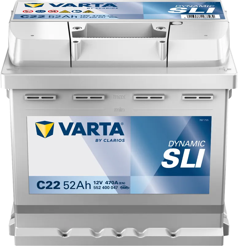 Begrenztes Angebot VARTA C22 Blue Dynamic 52Ah 470A Autobatterie 552 400 047