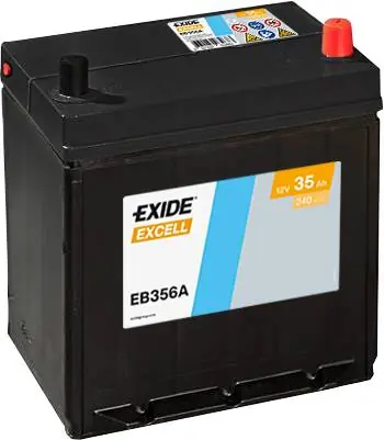 Exide EB356A Excell 12V 35Ah 240A Autobatterie Top-Preis