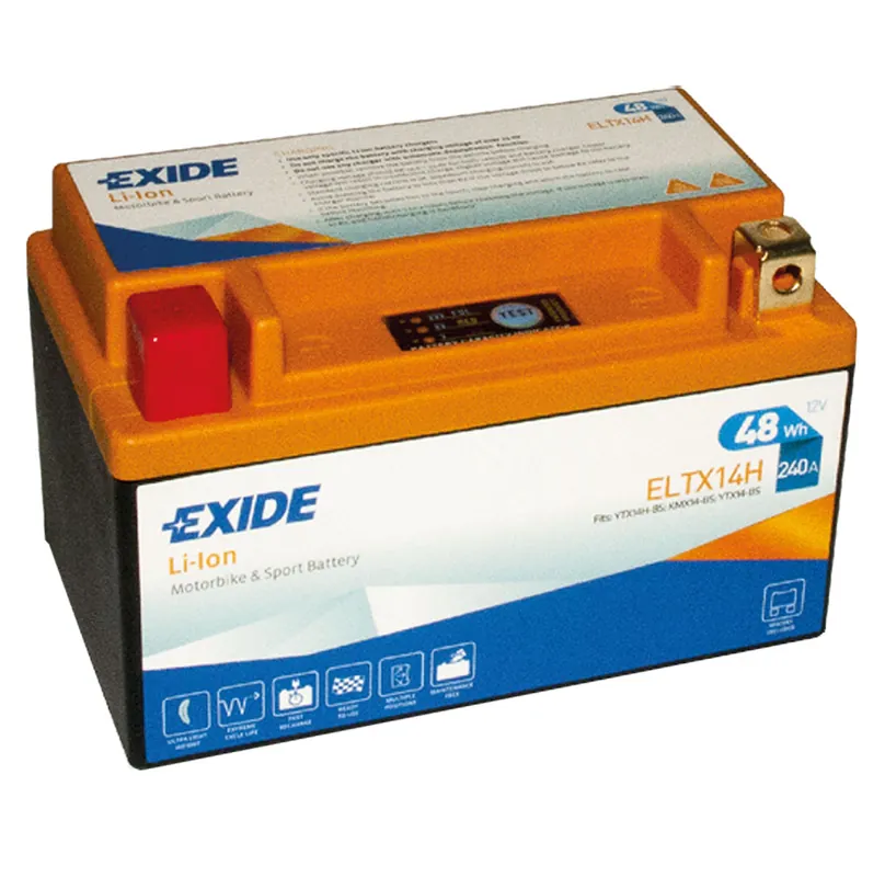 Exide ELTX14H Li-Ion Lithium Motorradbatterie 12V 4Ah 240A Letzte Chance