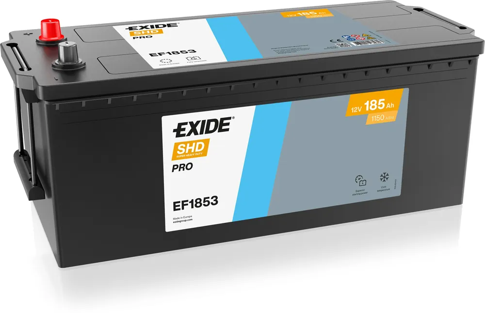 Schnäppchen Exide EF1853 Power Pro 12V 185Ah 1150A LKW Batterie