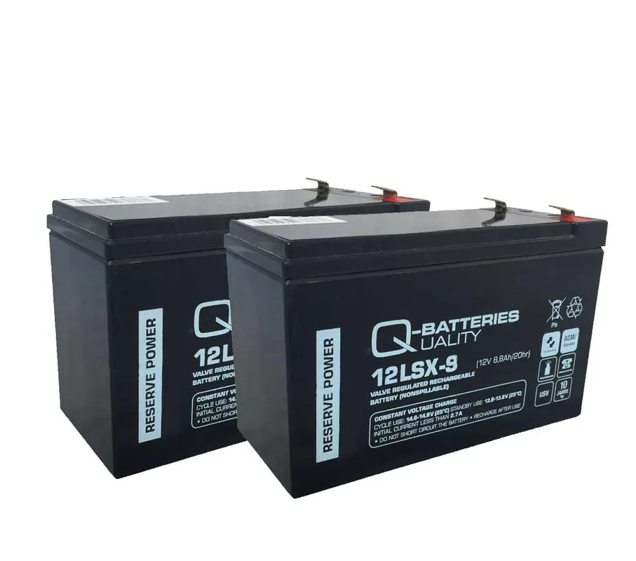 Ersatzbatterie für AEG Serie Protect A 9Ah (2 Stück) Direkt Vom Hersteller