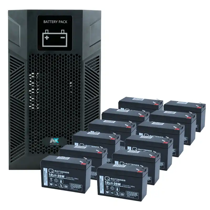 Angebot a-TroniX USV Batterie Erweiterung Tower 3kVA 12 Akkus 9Ah