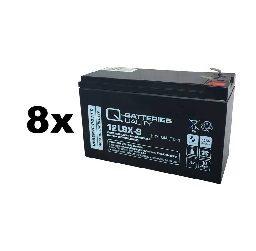Kracherpreis Ersatzkku für Eaton Powerware USV-Anlage 12V 9Ah (8er Set)
