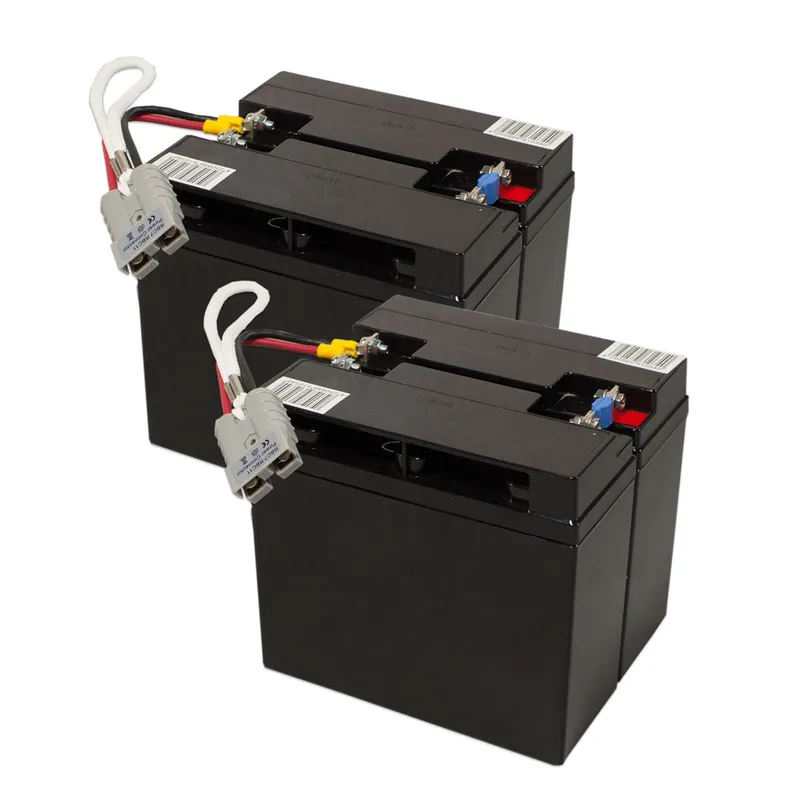 Echt Ersatzakku für APC-Back-UPS RBC11 - fertiges Batterie-Modul zum Austausch Der konfektionierte Batterie-Satz besteht aus 2 Packs mit je 2 Akkus und Kabelanschlüsse